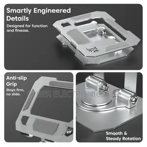 Tablet Stand Holder With 360° Rotating Base Multi-Angle