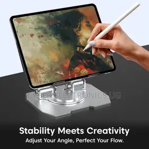 Tablet Stand Holder With 360° Rotating Base Multi-Angle
