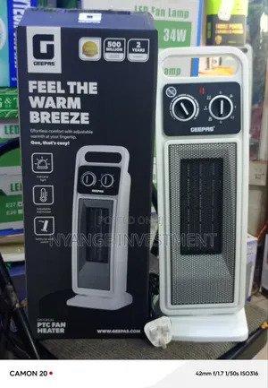 Geepas GRHW PTC Ceramic Fan Heater. Heater Fan