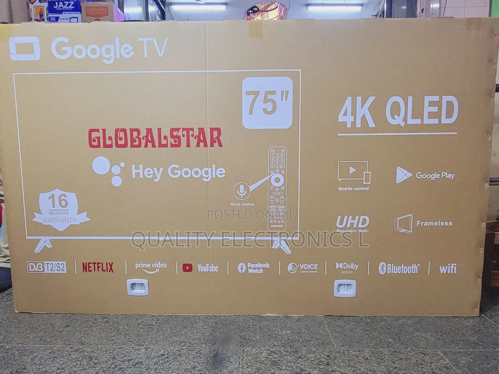 Globalstar 75 Inches Smart Tv Google Tv
