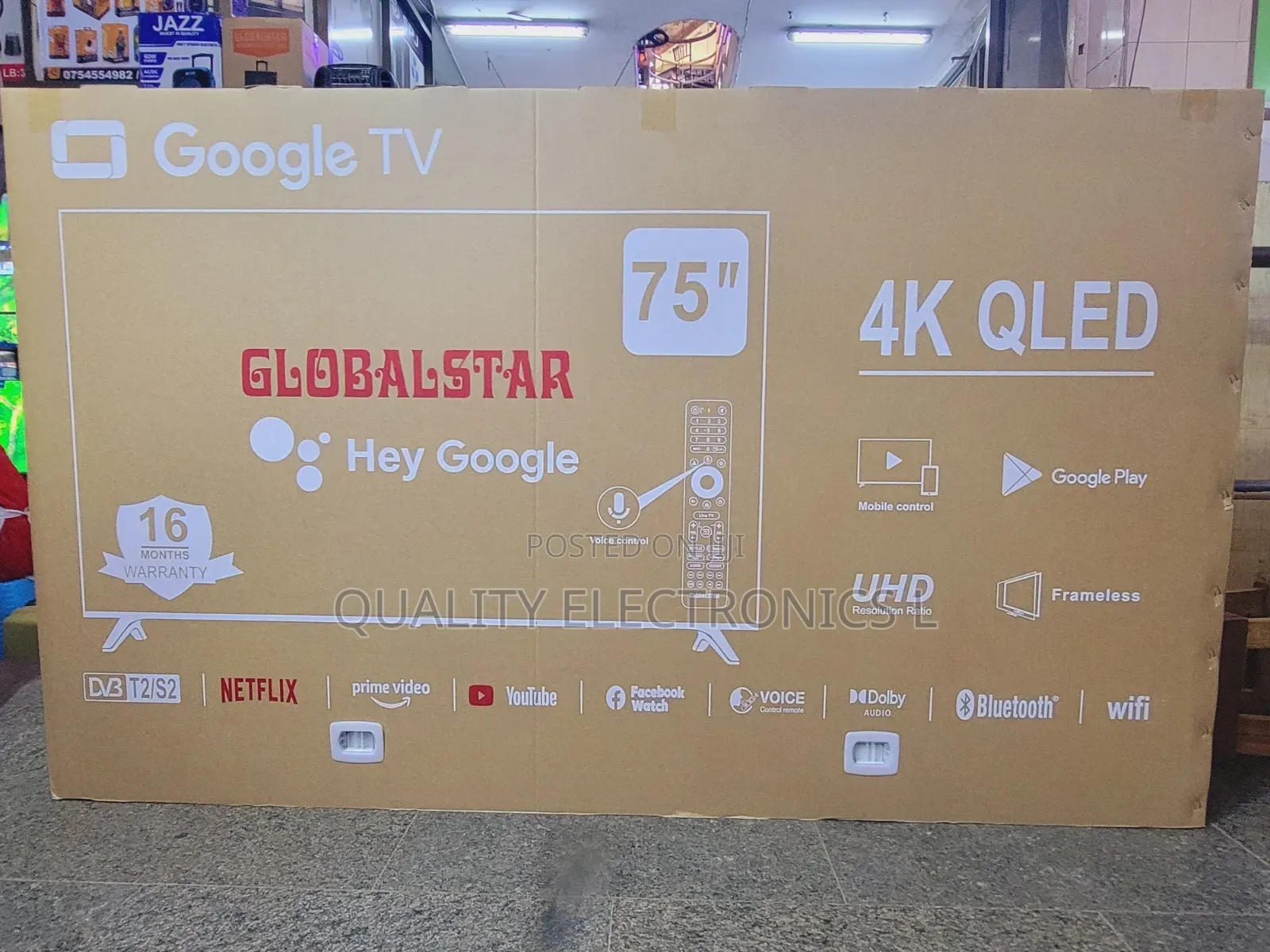Globalstar 75 Inches Smart Tv Google Tv