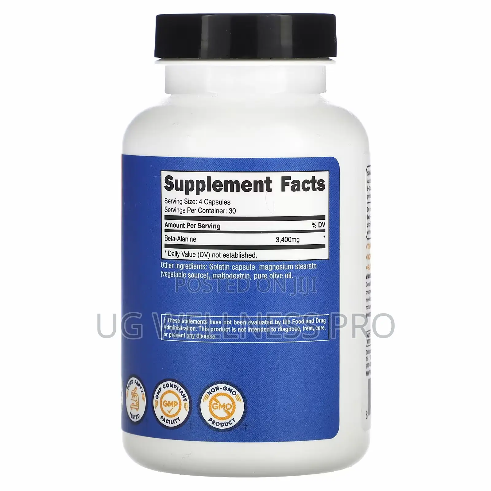 Nutricost Beta-Alanine, 120 Capsules (850 Mg Per Capsule