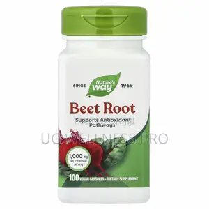 Nature's Way Beetroot, 100 Vegan Capsules (0.5 G Per Capsule)