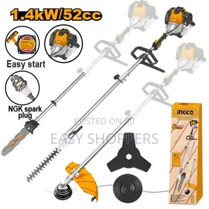 Ingco 4 in 1 Gasoline Grass Trimmer and Bush Cutter Multiple Functions