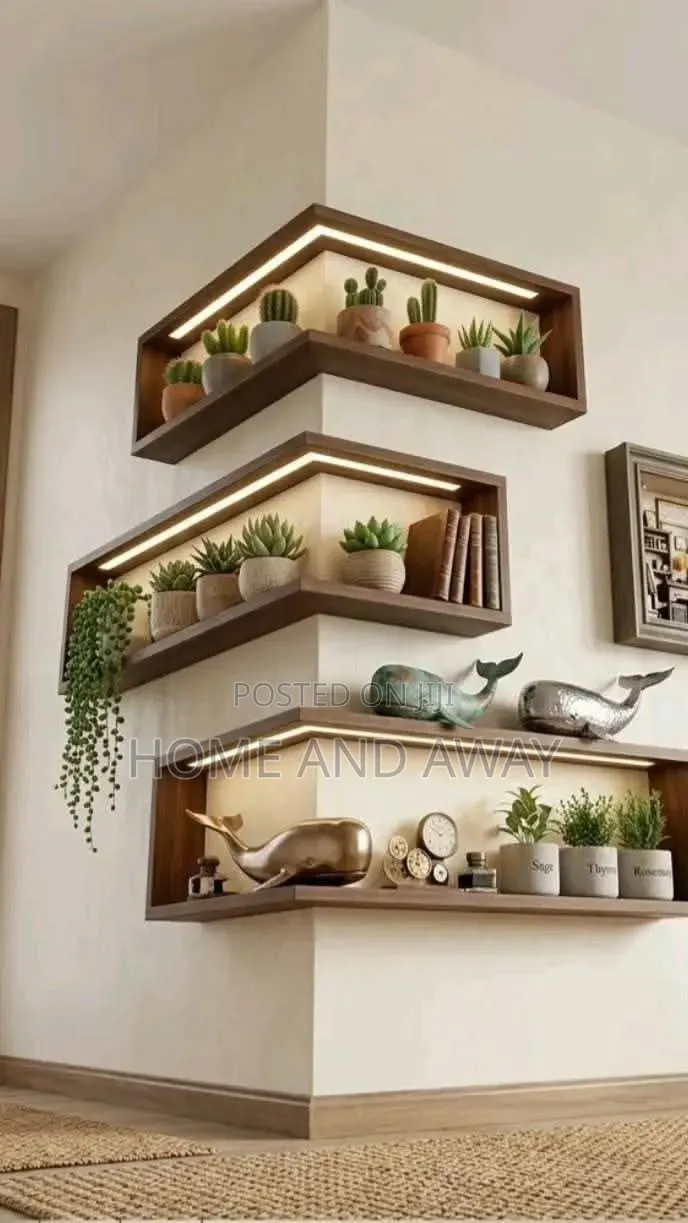 Corner Shelves/Cabinets From 480,000/- With Installation in Any Colour