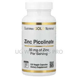 California Gold Nutrition Zinc Picolinate, 50 Mg, 120 Veg Capsules