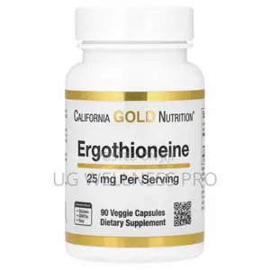 California Gold Nutrition Ergothioneine, 25 Mg, 90 Veg Capsules