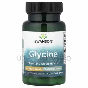 Swanson Glycine, 500 Mg, 60 Veggie Caps
