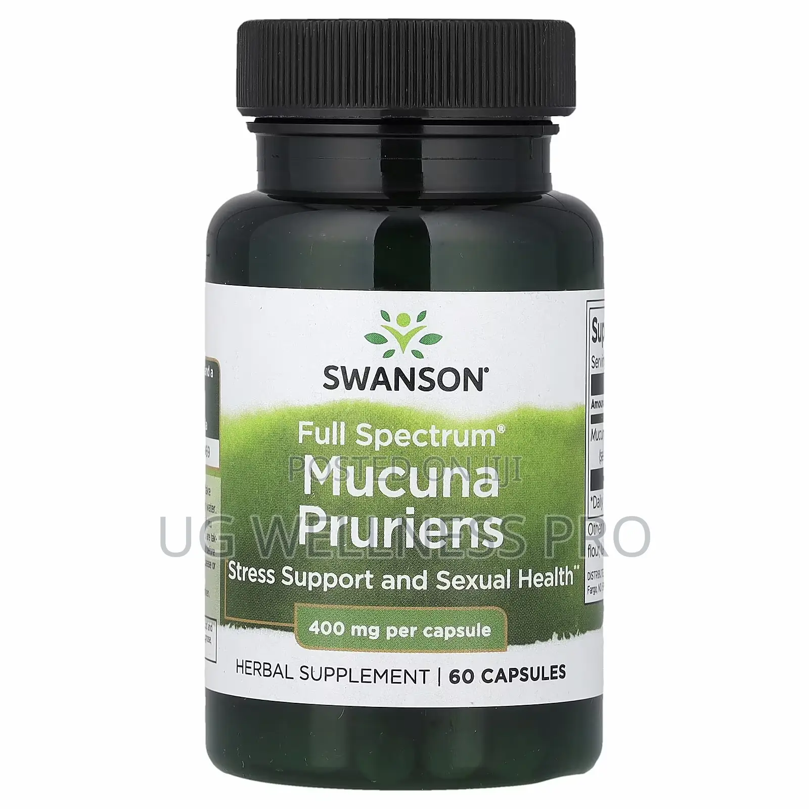 Swanson Full Spectrum, Mucuna Pruriens, 400 Mg, 60 Capsules