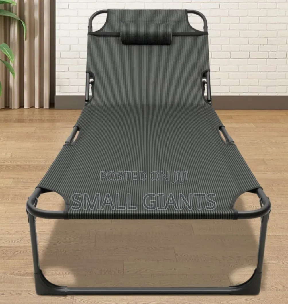Adjustable Folding Sun Lounger or Camping Bed