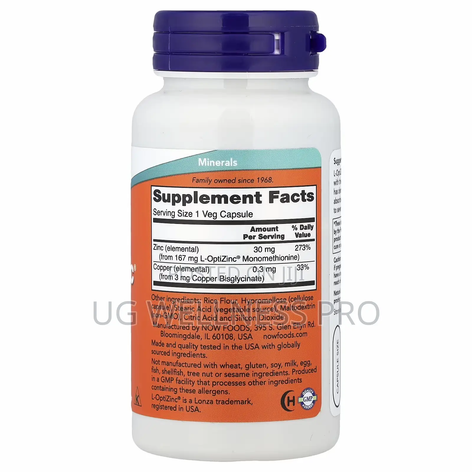 Now Foods L-Optizinc, 100 Veg Capsules