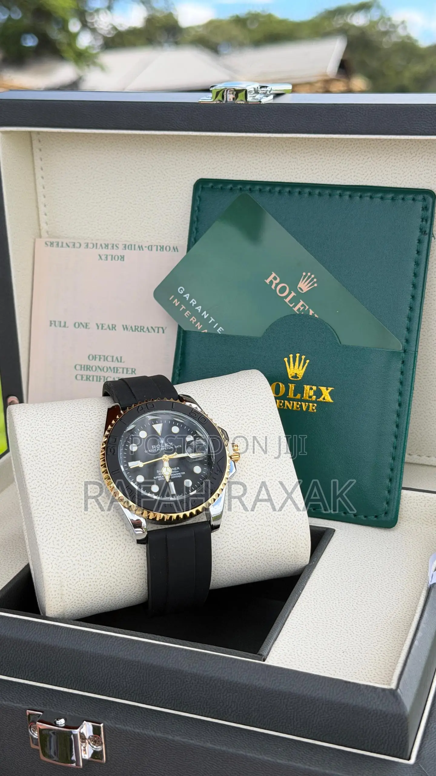 Black Submariner Rolex Unisex Timepiece