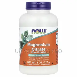 Now Foods Magnesium Citrate Pure Powder, 227 G (8 Oz
