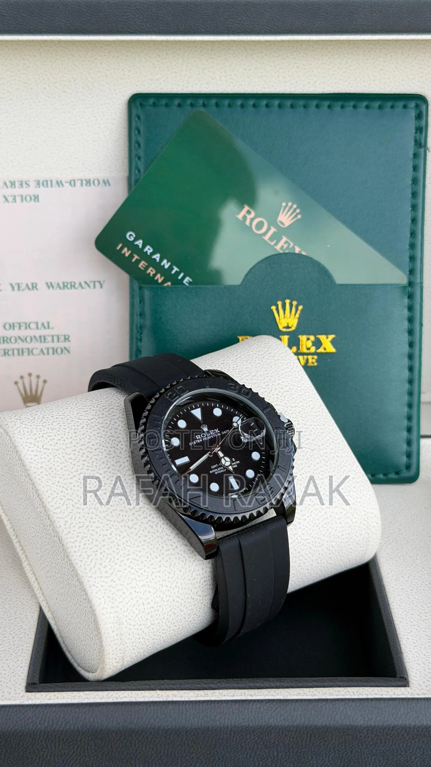 All Black Custom Rolex Timepiece