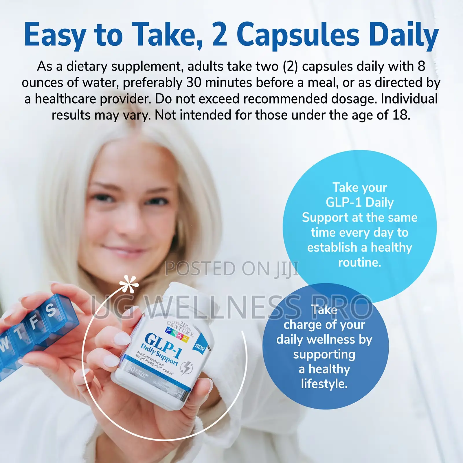 21st Century Glp‐1, 60 Vegetarian Capsules. Weight Management
