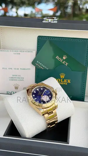 Navy Blue Dial of Rolex Timepiece
