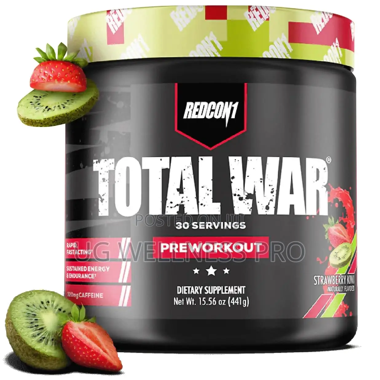 Total War Pre-Workout, Strawberry Kiwi (30 Servings)