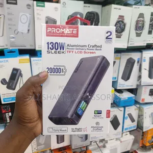 130w Sleek 20000mah Aluminum Promate Power Bank