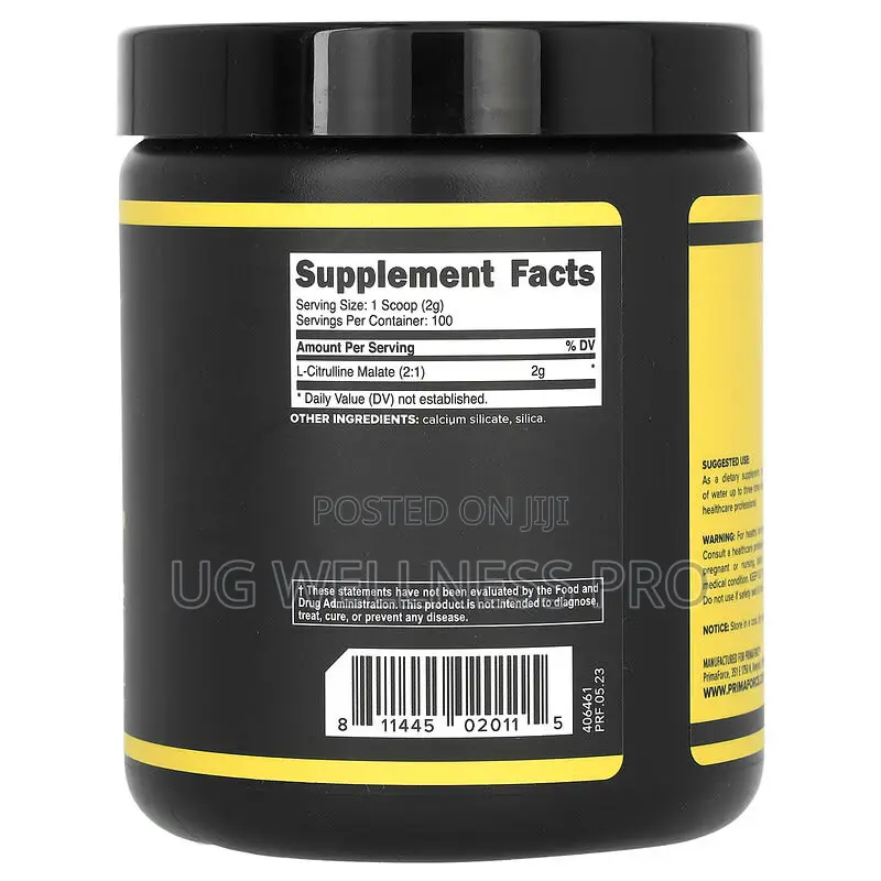 Primaforce L Citrulline Malate, Unflavoured, 7.3 Oz (204 G)