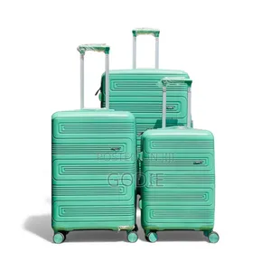 3-Piece Soft Rubber Suitcase Set