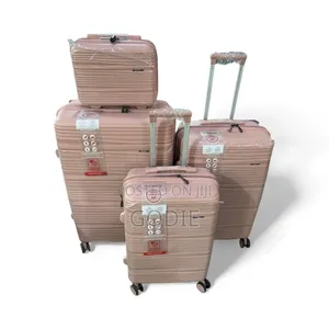 3-Piece Soft Rubber Suitcase Set