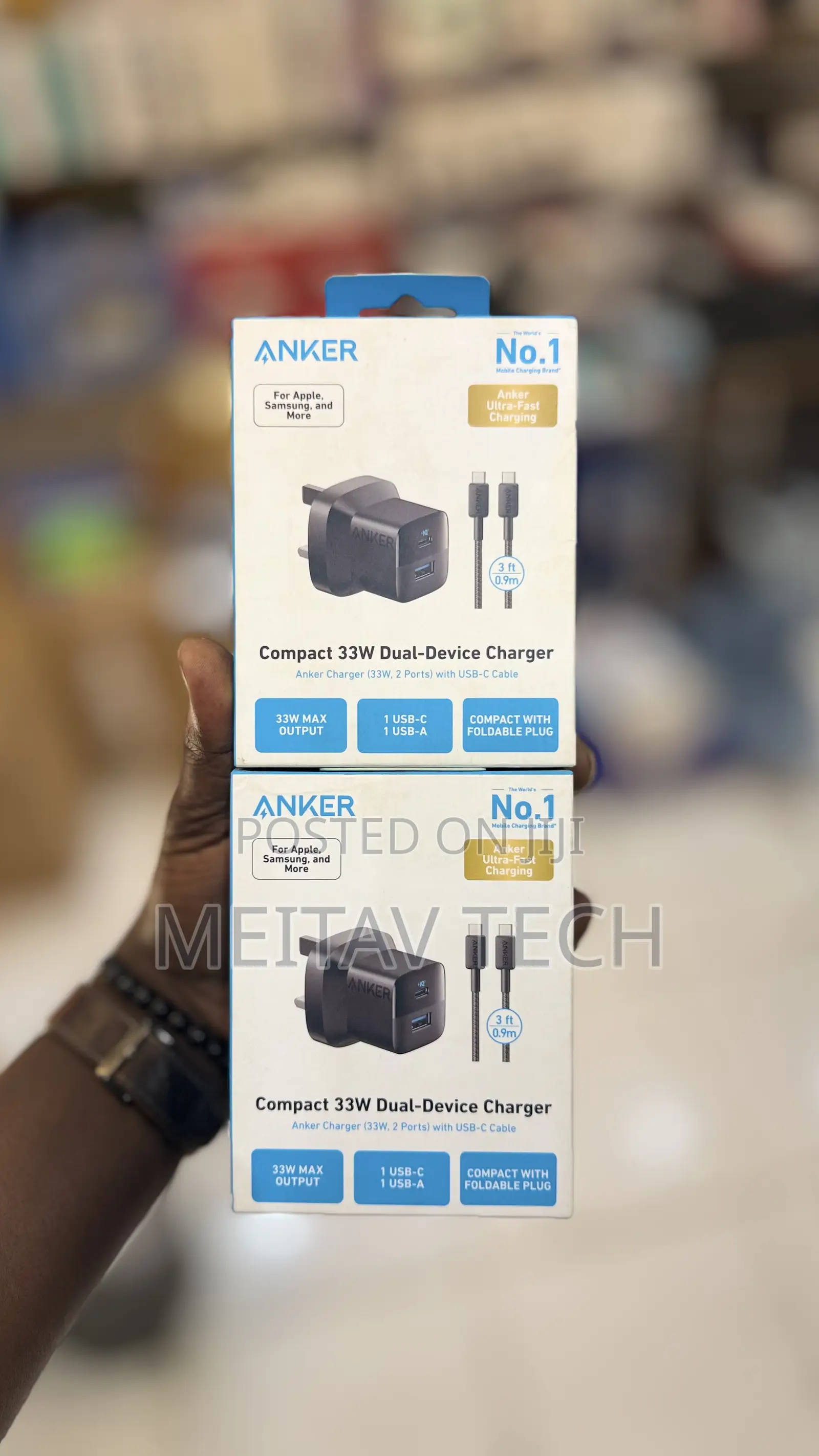 Anker Compact 33w Dual Device Charger With Cable