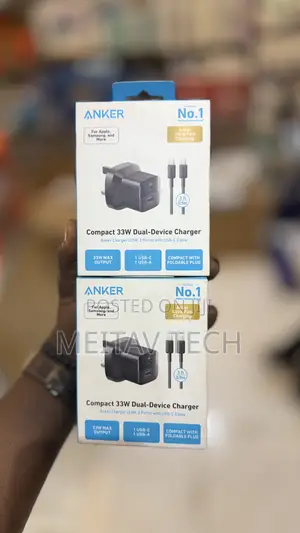 Anker Compact 33w Dual Device Charger With Cable