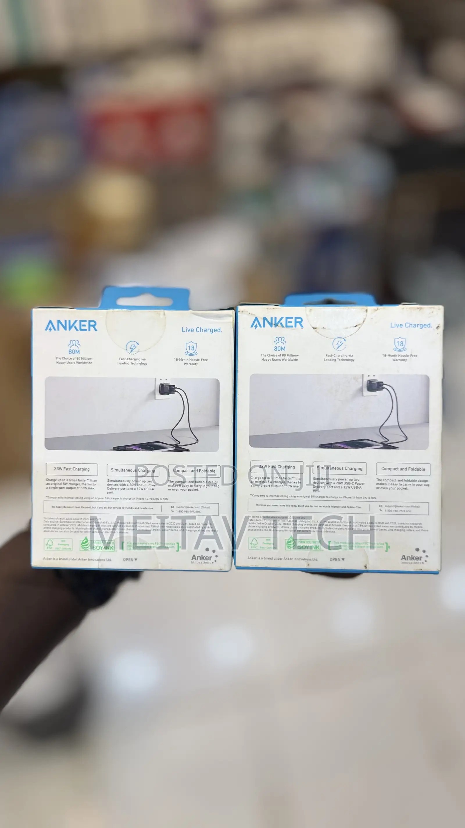 Anker Compact 33w Dual Device Charger With Cable