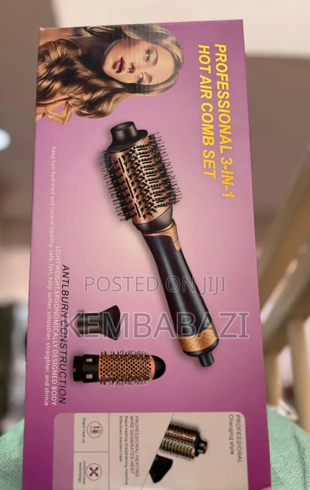 Professional 3-in-1 Hot Air Comb Set