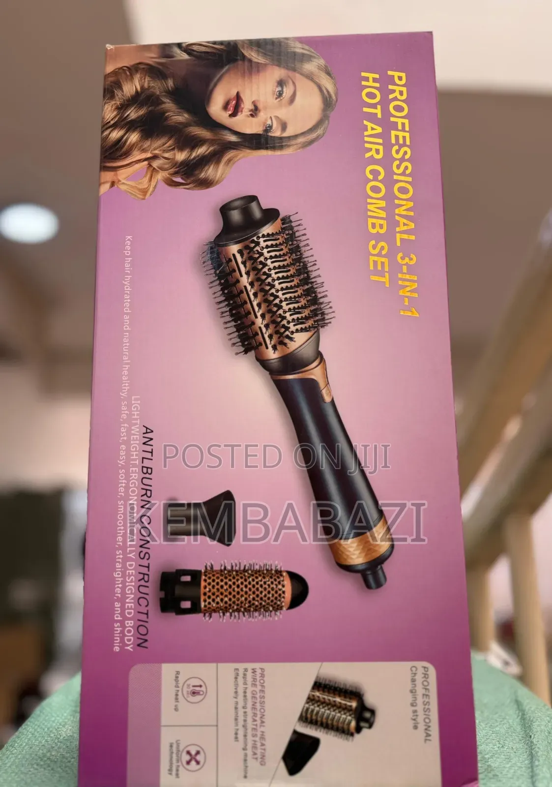 Professional 3-in-1 Hot Air Comb Set