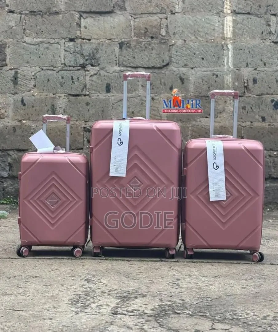 3pcs High-Quality Rubber Suitcase Set