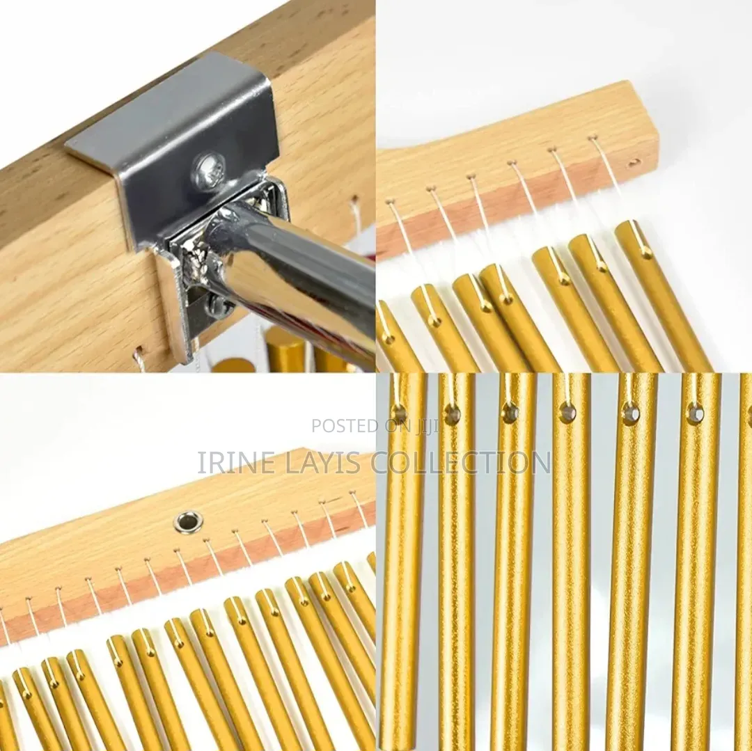 36-Note Bar Chime Percussion Instrument With an Adjustable Stand.