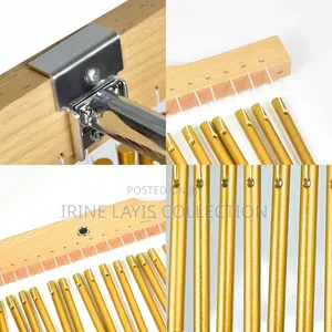 36-Note Bar Chime Percussion Instrument With an Adjustable Stand.