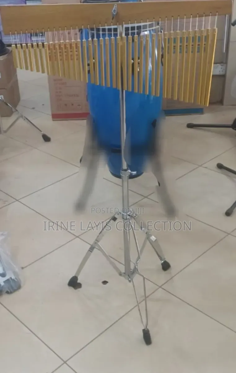 36-Note Bar Chime Percussion Instrument With an Adjustable Stand.