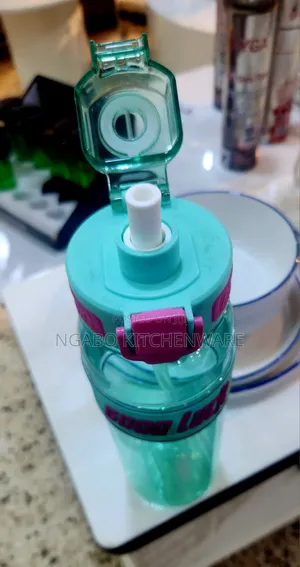 Juice Bottle With a Straw