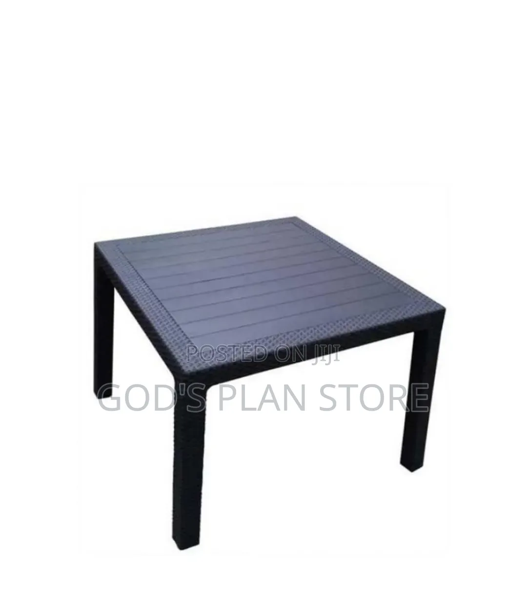Stable 4people Plastic Table Plastic Table Black