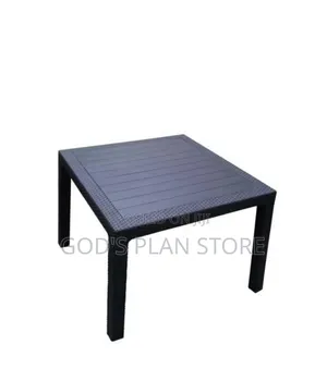 Stable 4people Plastic Table Plastic Table Black