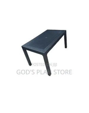 Terrace Plastic Table Plastic Table 6people Black