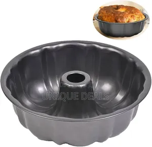 Non-Stick Cake Pan, Heavy Duty Carbon Steel Fluted Tube
