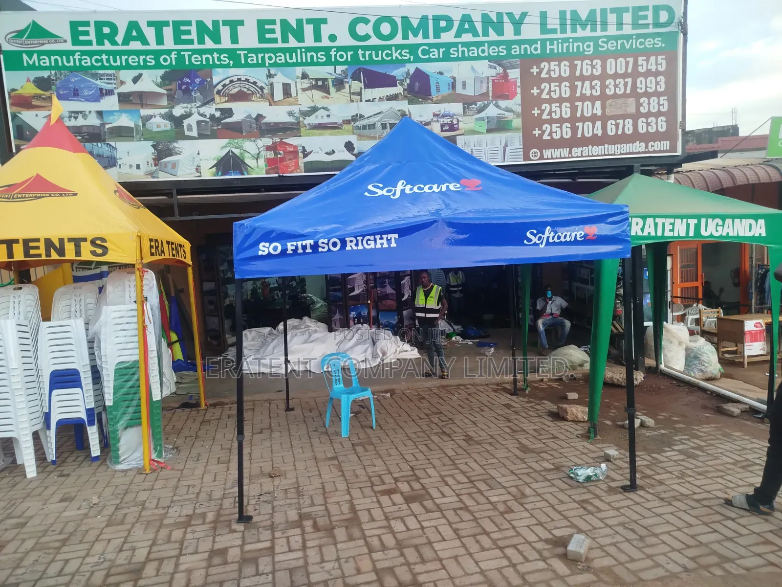 Foldable Exhibition Tents Branded With Your Logo With PVC Materials.