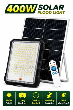 400w Solar Flood Light Waterproof Outdoor Security Lamp Kampala