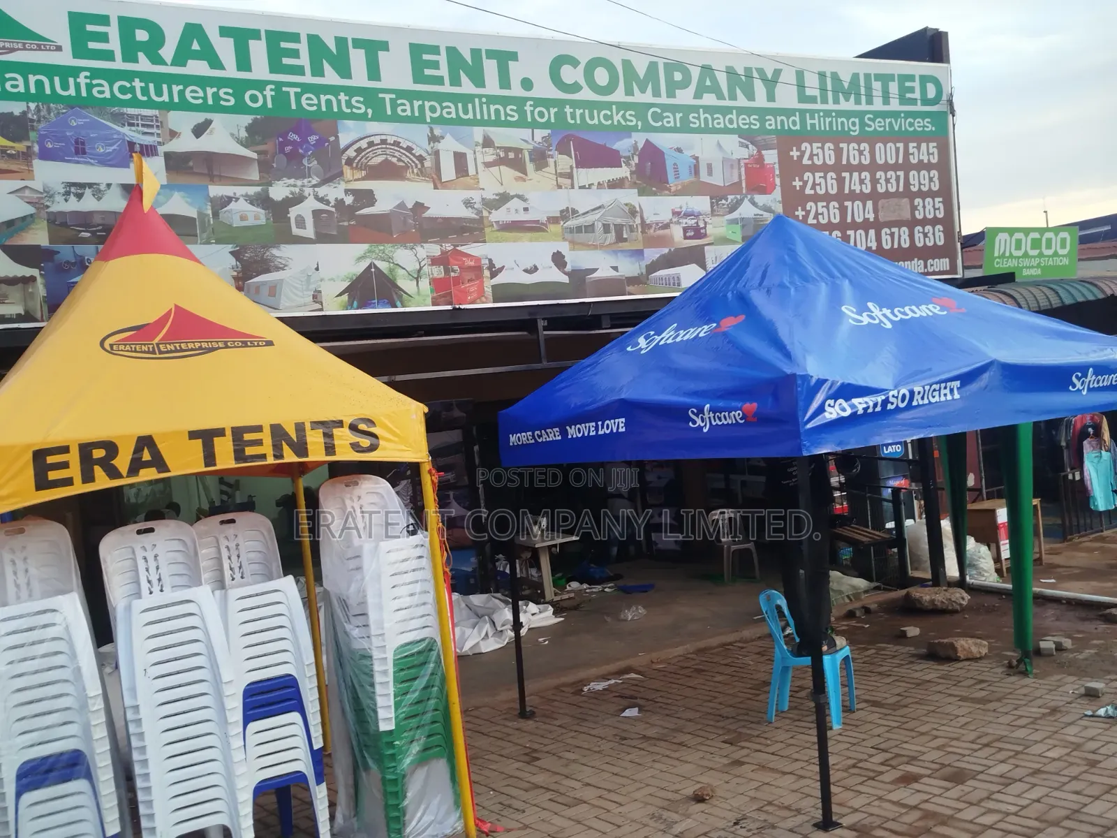 Foldable Exhibition Tents Branded With Your Logo With PVC Materials.