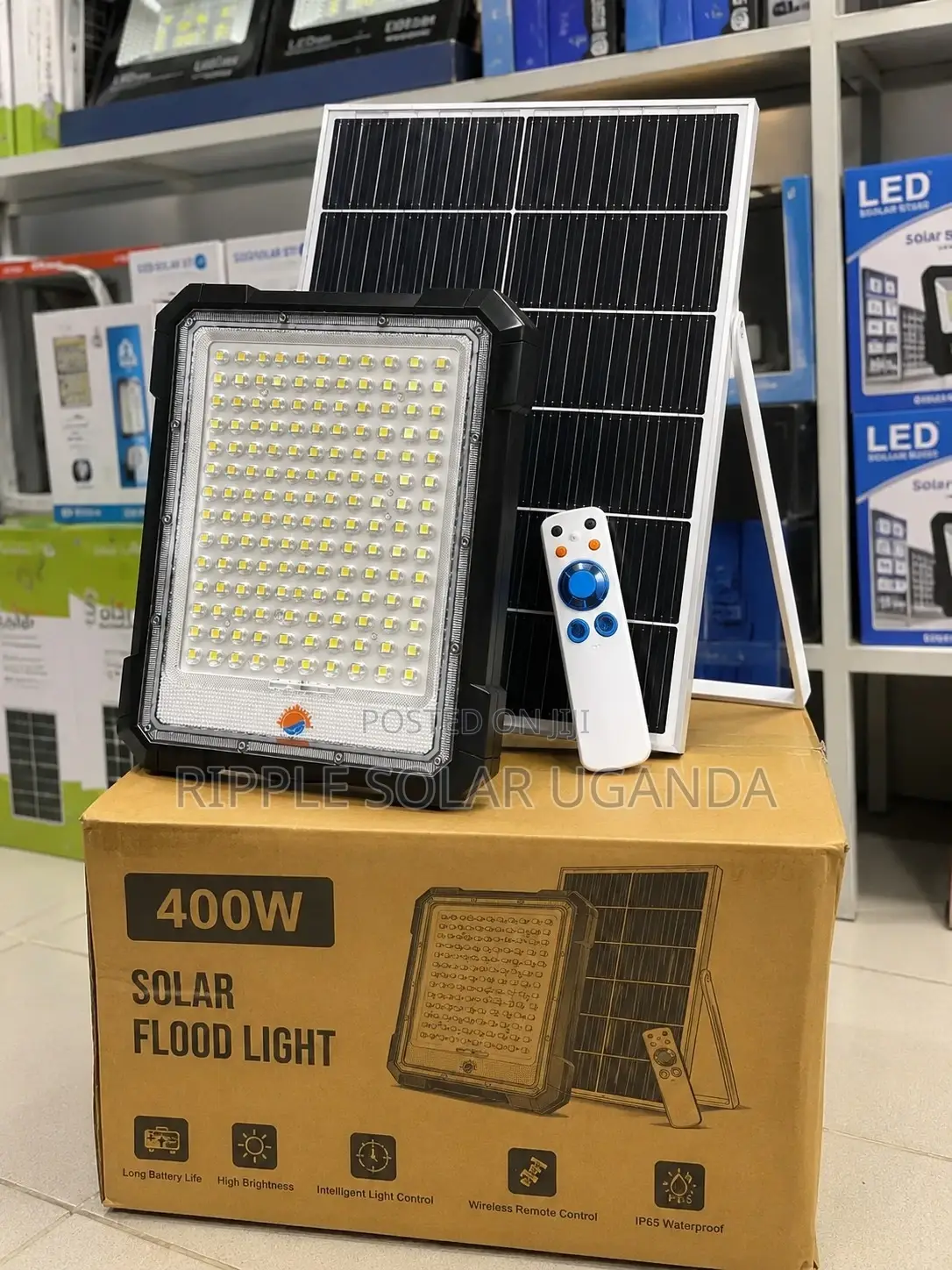 400w Solar Flood Light Waterproof Outdoor Security Lamp Kampala