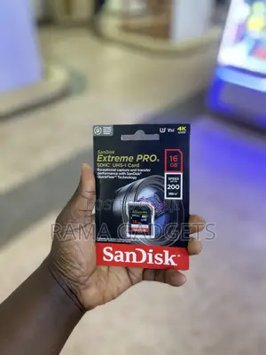 Sandisk Extreme Pro SDHC Uhs-I Cardcapacity of 16gb.