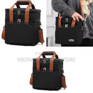 Brivilas Dual-Compartment Insulated Lunch Bag / Cooler Bag -Multicolor