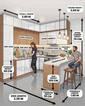 Perfect Customized Kitchen Cabinets From 880,000/- Per Running Meter