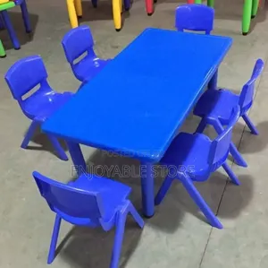 Study Plastic Kids Table and Chairs Set
