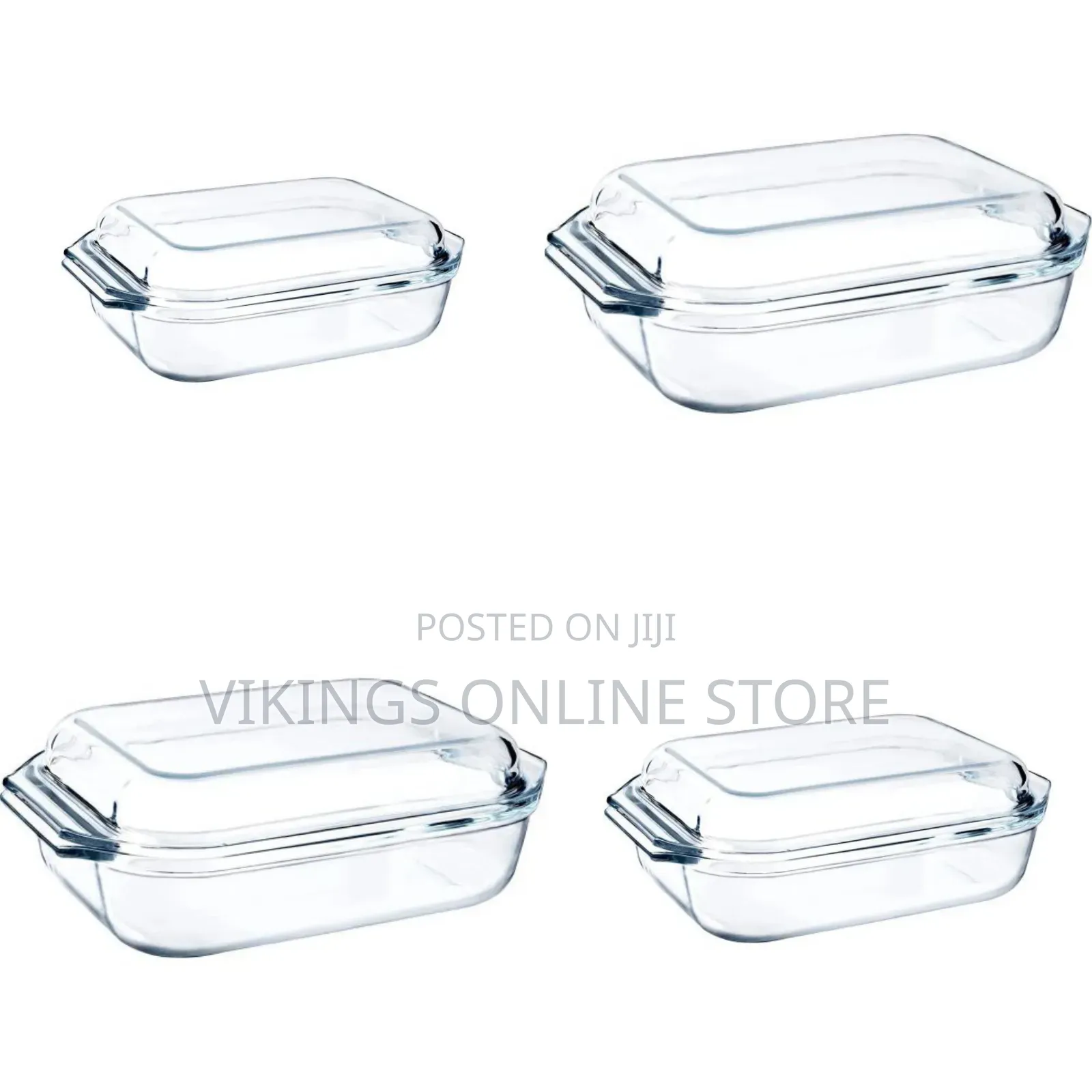 Borcam Rectangular Casserole Dish With Heat Resistant Oven Microwave