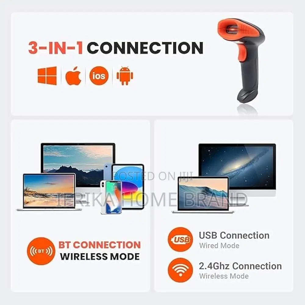 2600 1d 2d Wireless All in One Bluetooth Scanner Useful Barcode Reader