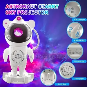 Starry Sky Effect Led Projector With Bluetooth Speaker, Astronaut